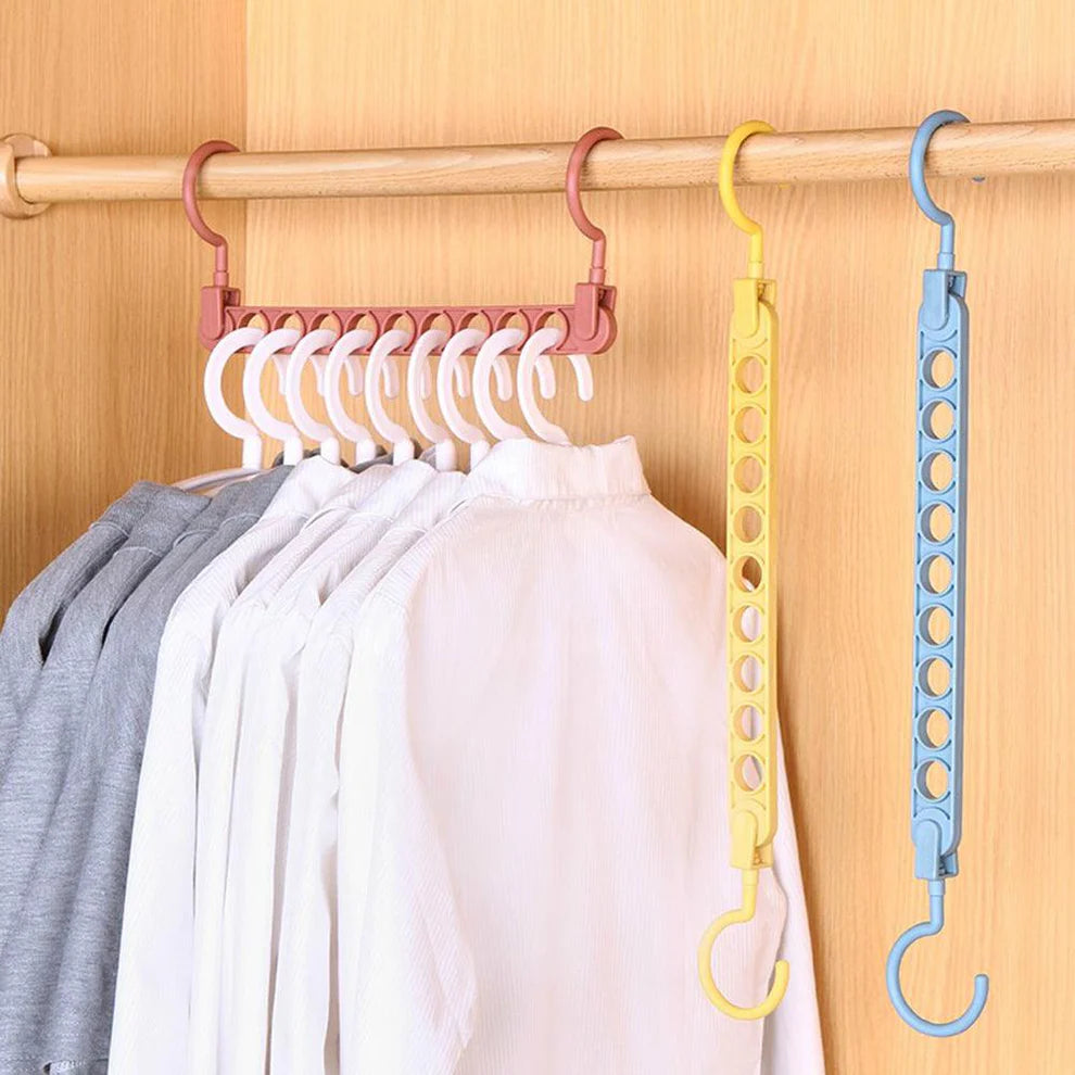 ShopDesi™ Foldable Multi-Hook Hanger ( Pack Of 3)