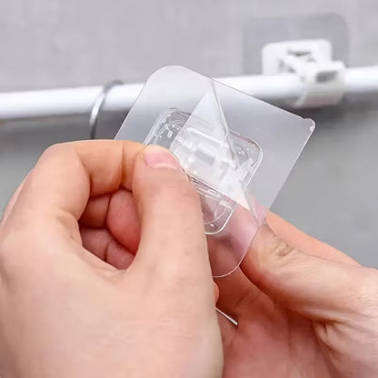 Self Adhesive Rod Clips Hook for Curtains (Pack of 10)