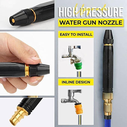ShopDesi™ Portable High Pressure Water Nozzle (Black)