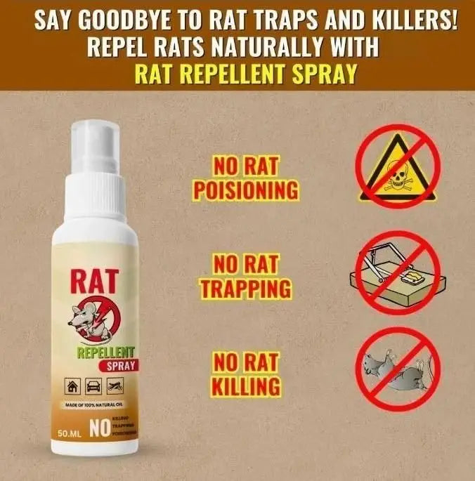 Rat Repellent Spray (BUY 1 GET 2 FREE) | Natural & Non-Toxic