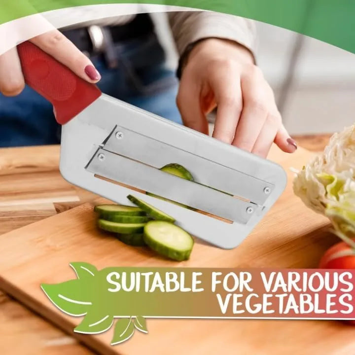 DualEdge Precision Slicing Knife (Effortless, Faster & Uniform Cutting)