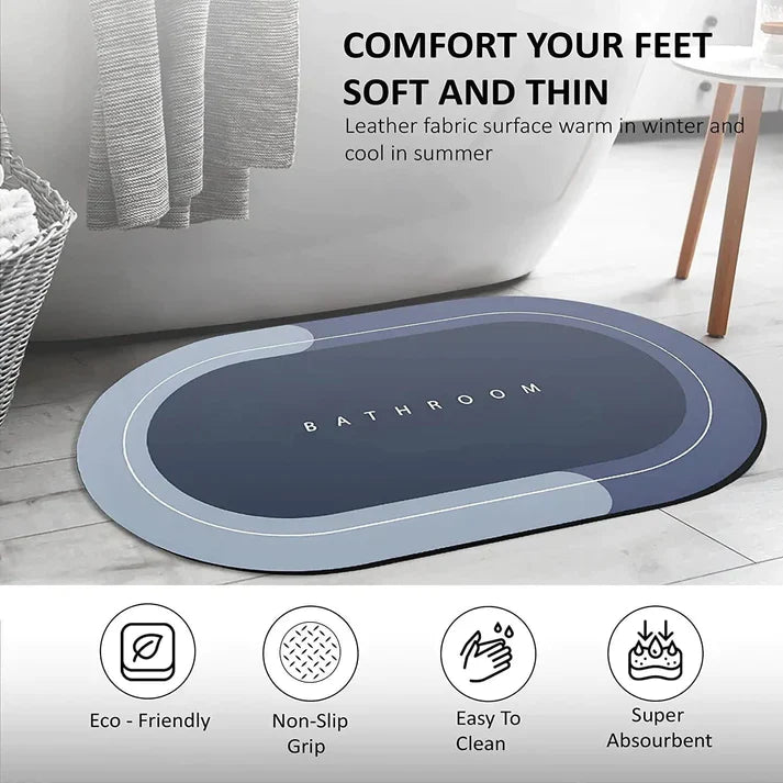 ShopDesi™ Non-Slip Super Absorbent Quick Dry Floor Mat