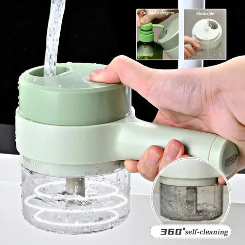 ShopDesi™ 4-in-1 Portable Electric Vegetable Cutter Set