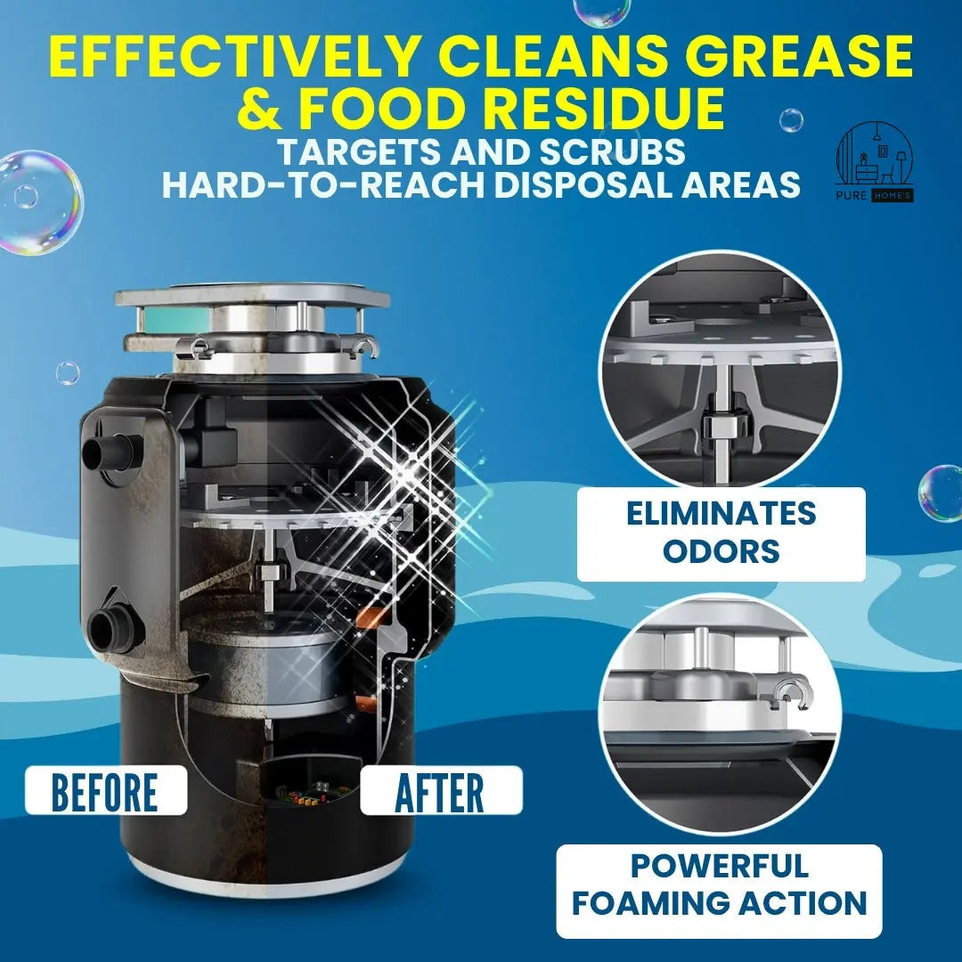 LemonBlast Yellow Bubble Tablets | Odor Eliminator & Blockage Remover