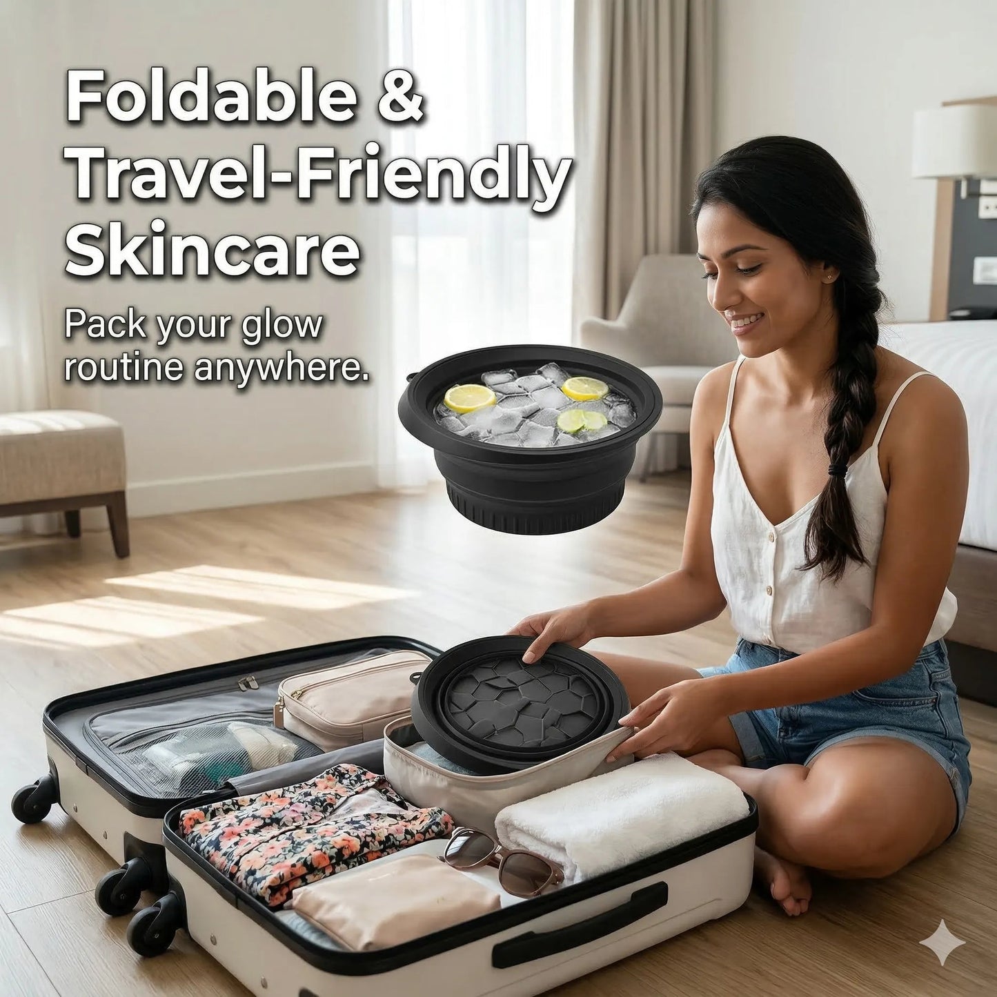 Ice Facial  Bowl - Instant Glow, Tight Skin, Reduce Pimples