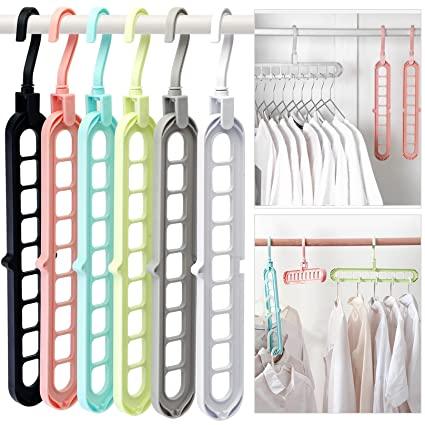 ShopDesi™ Foldable Multi-Hook Hanger ( Pack Of 3)