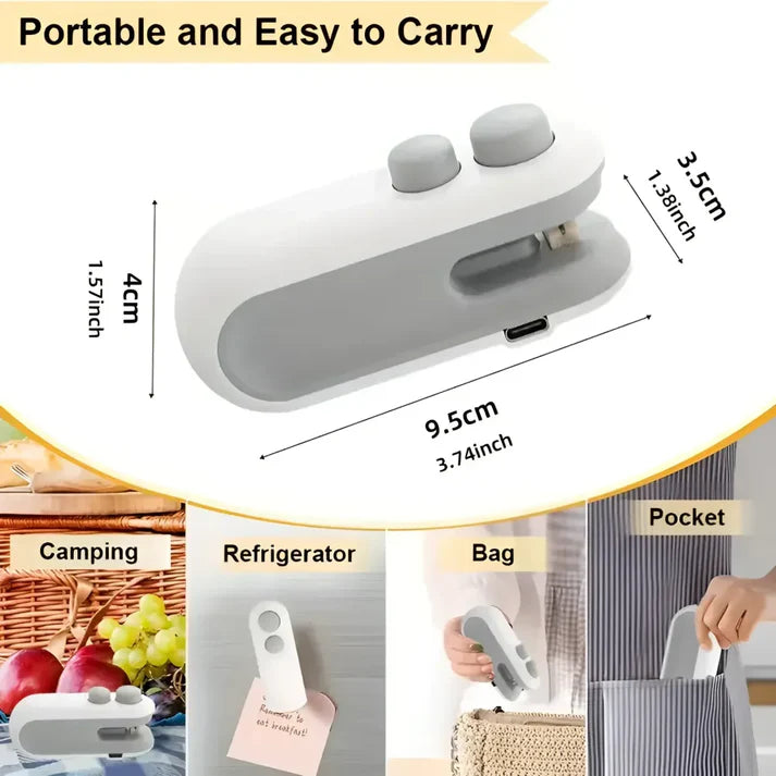 ShopDesi™ 2-in-1 Portable Mini Sealer Machine