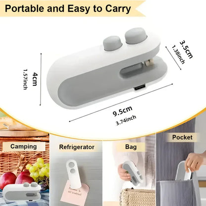ShopDesi™ 2-in-1 Portable Mini Sealer Machine