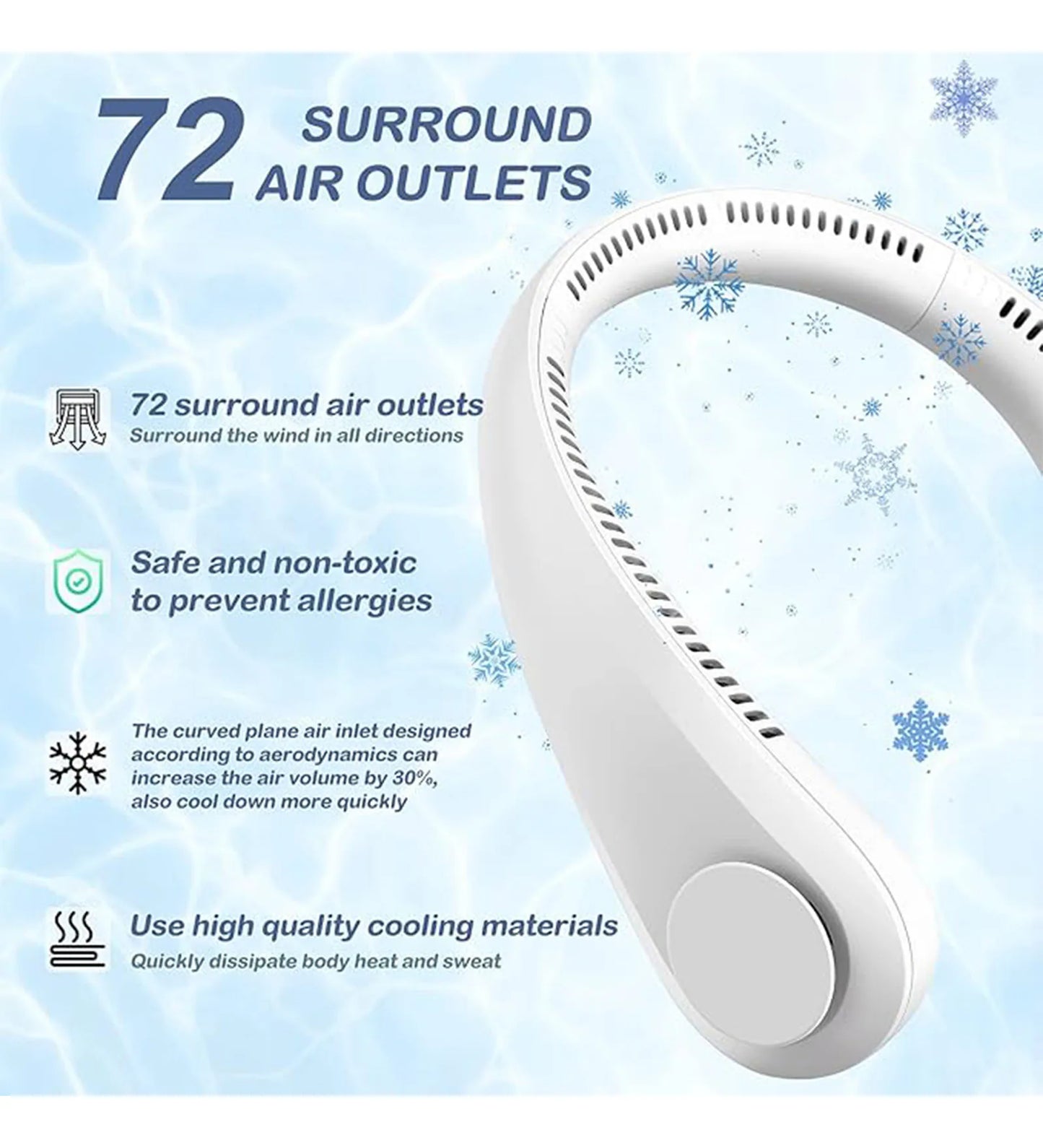 ShopDesi™ Portable USB Neck Fan