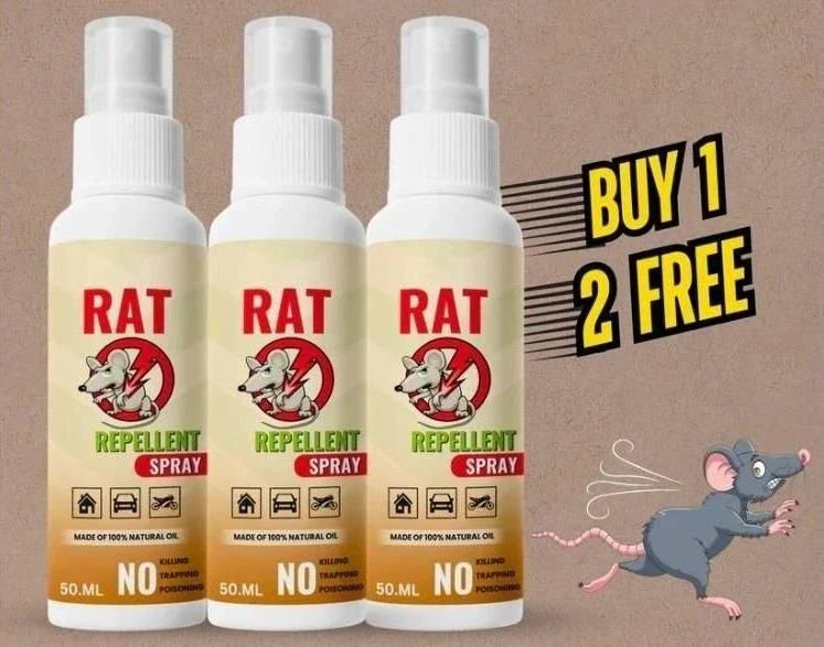 Rat Repellent Spray (BUY 1 GET 2 FREE) | Natural & Non-Toxic