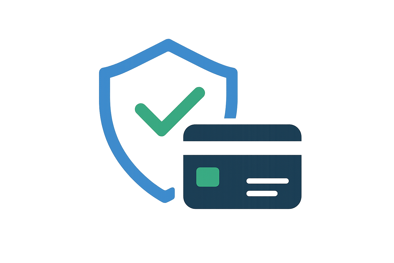Safe & secure payment icon. Give transparent one.
