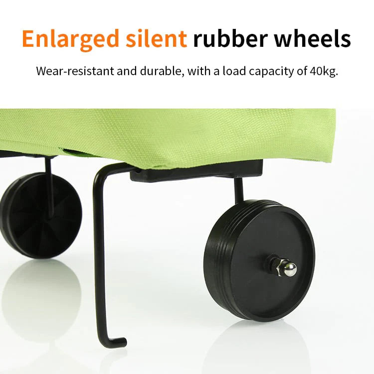 ShopDesi™ Foldable Shopping Cart Bag with Wheels
