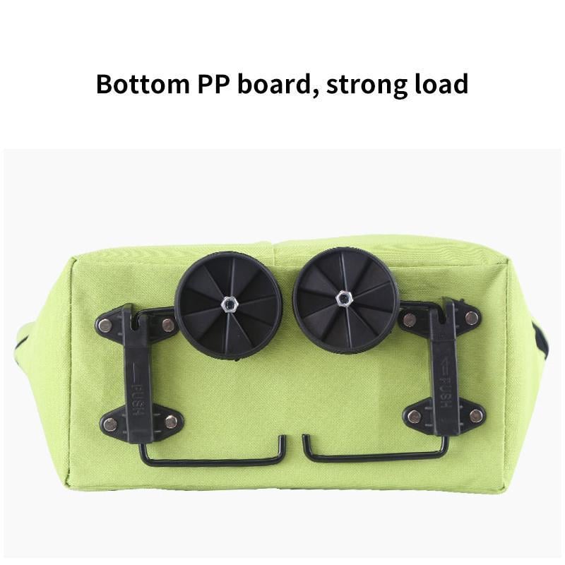 ShopDesi™ Foldable Shopping Cart Bag with Wheels